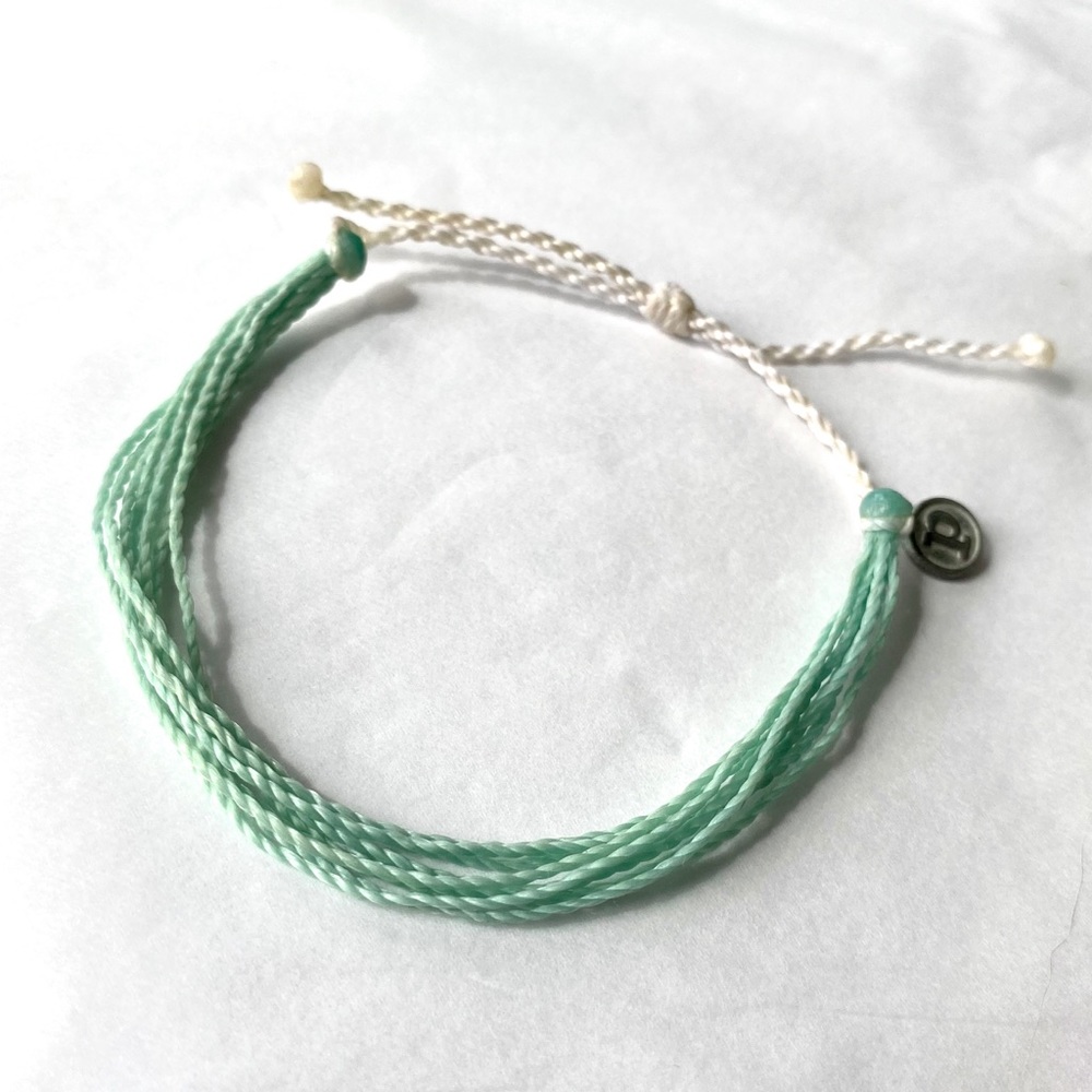 Pura Vida bracelet- Mint & White